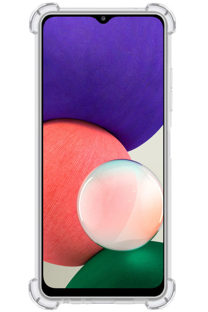 Forterra Samsung M22 Hoesje Shockproof Backcover Siliconen - Transparant