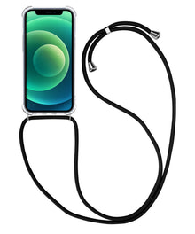 Forterra iPhone 12 Pro Max Hoesje met Koord Backcover Shockproof - Transparant