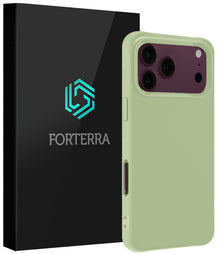 Forterra iPhone 18 Pro Hoesje Siliconen Backcover Lichtgewicht - Groen