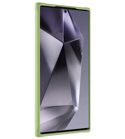 Forterra Samsung S24 Ultra Hoesje Siliconen Backcover Lichtgewicht - Groen