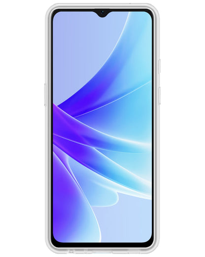 Forterra OPPO A57s Hoesje Siliconen Backcover Lichtgewicht - Transparant