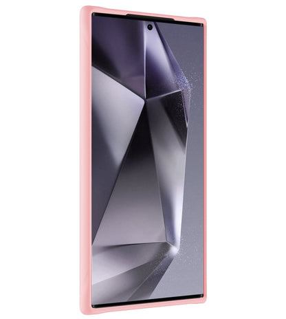 Forterra Samsung S24 Ultra Hoesje Siliconen Backcover Lichtgewicht - Lichtroze