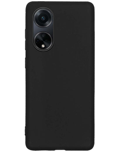 Forterra OPPO A98 Hoesje Siliconen Backcover Lichtgewicht - Zwart
