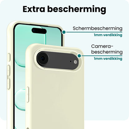 Forterra iPhone Air Hoesje Siliconen Backcover Lichtgewicht - Wit