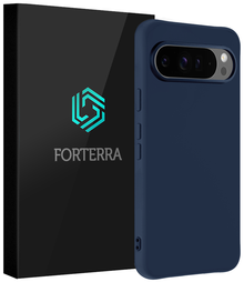 Forterra Google Pixel 10 Pro Hoesje Siliconen Backcover Lichtgewicht - Donkerblauw