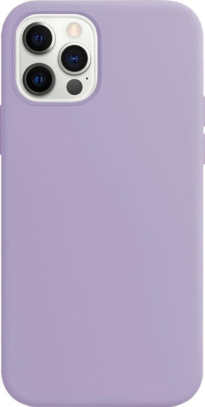 Forterra iPhone 12 Pro Max Hoesje Siliconen Backcover Lichtgewicht - Lila