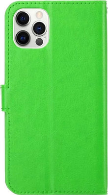Forterra iPhone 12 Pro Hoesje Bookcase Cover met Kaarthouder - Groen