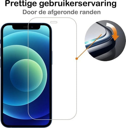 Forterra iPhone 12 Screenprotector Gehard Glas - Volledige dekking