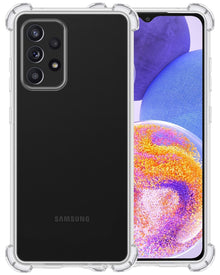 Forterra Samsung A23 Hoesje Shockproof Backcover Siliconen - Transparant