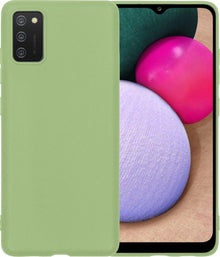 Forterra Samsung A02s Hoesje Siliconen Backcover Lichtgewicht - Groen
