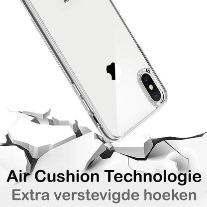 Forterra iPhone Xs Hoesje Siliconen Backcover Lichtgewicht - Transparant