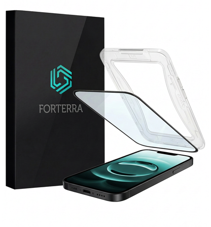 Forterra iPhone 16e Screenprotector Flexibel Glas met Installatieframe