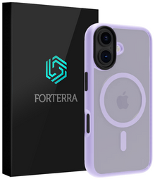 Forterra iPhone 17 Hoesje Geschikt voor Magsafe Backcover Shockproof - Lila