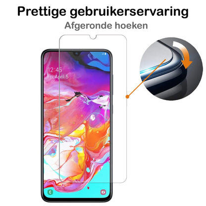 Forterra Samsung A70 Screenprotector Gehard Glas - Full Screen