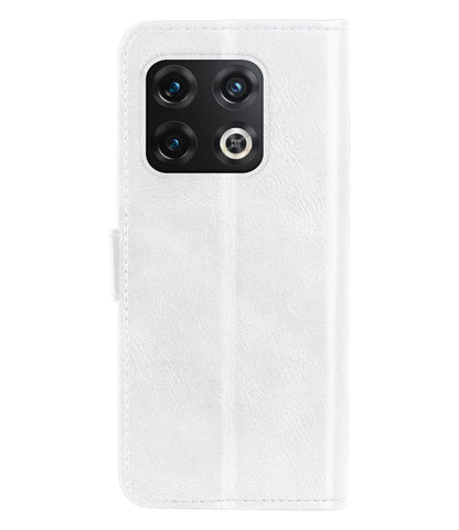 Forterra OnePlus 10 Pro Hoesje Bookcase Cover met Kaarthouder - Wit
