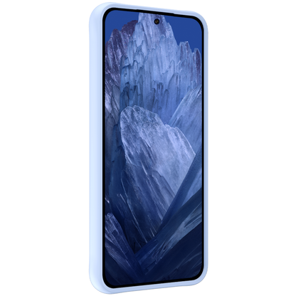 Forterra Google Pixel 8a Hoesje Siliconen Backcover Lichtgewicht - Lichtblauw