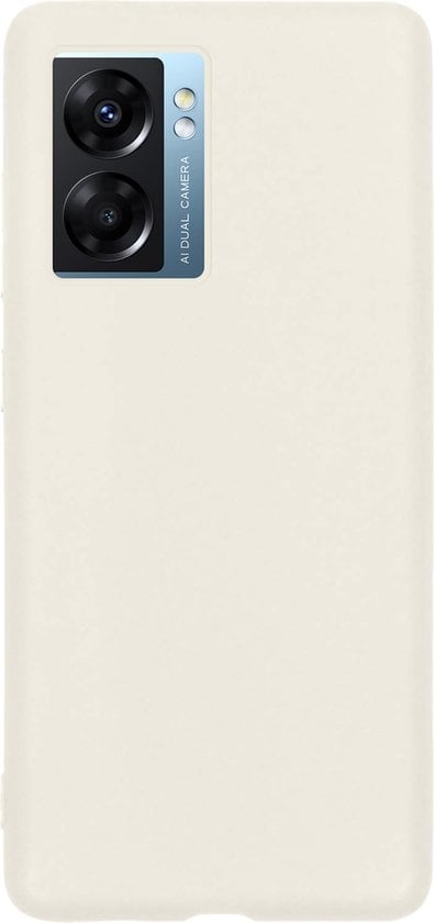 Forterra OPPO A77 Hoesje Siliconen Backcover Lichtgewicht - Wit