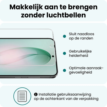 Forterra Samsung S26 Plus Screenprotector Gehard Glas - Anti-kras