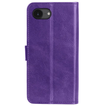 Forterra iPhone 16e Hoesje Bookcase Cover met Kaarthouder - Paars