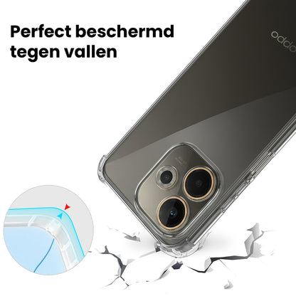 Forterra OPPO A5 Pro Hoesje Shockproof Backcover Siliconen - Transparant