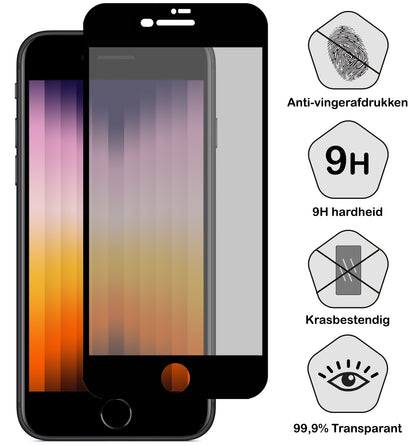 Forterra iPhone SE 2022 Screenprotector Gehard Glas - Privacy