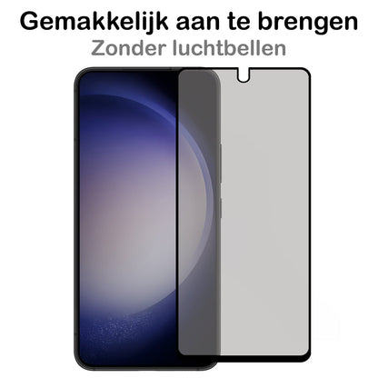 Forterra Samsung S23 Plus Screenprotector Gehard Glas - Privacy