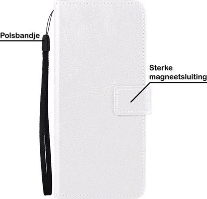 Forterra Samsung S20 Hoesje Bookcase Cover met Kaarthouder - Wit