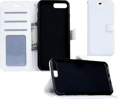 Forterra iPhone SE 2020 Hoesje Bookcase Cover met Kaarthouder - Wit