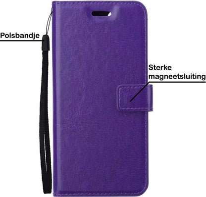 Forterra Samsung A32 4G Hoesje Bookcase Cover met Kaarthouder - Paars