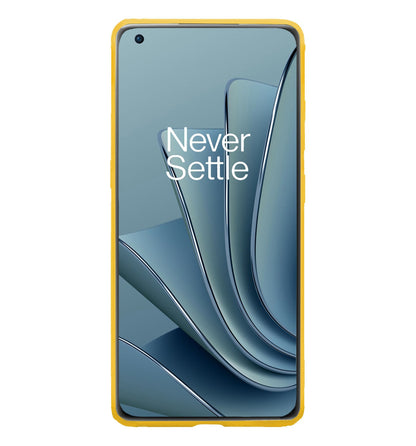 Forterra OnePlus 10 Pro Hoesje Siliconen Backcover Lichtgewicht - Geel
