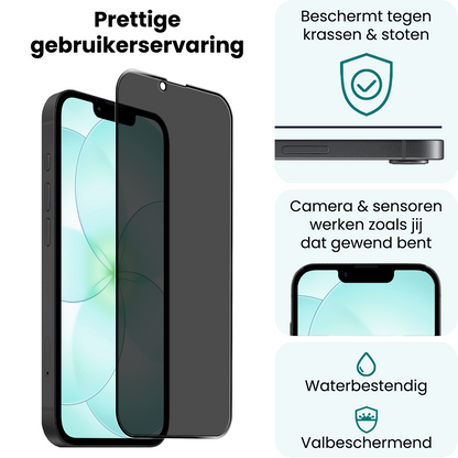 Forterra iPhone 17e Screenprotector Gehard Glas - Privacy