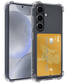 Forterra Samsung S24 Plus Hoesje Kaarthouder Backcover Shockproof - Transparant