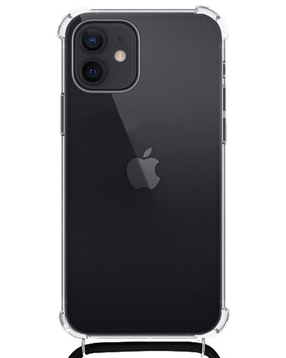 Forterra iPhone 12 Hoesje met Koord Backcover Shockproof - Transparant