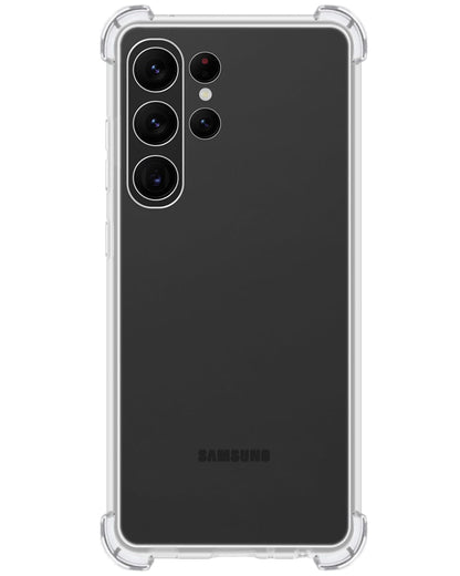Forterra Samsung S23 Ultra Hoesje Shockproof Backcover Siliconen - Transparant
