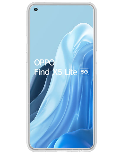 Forterra OPPO Find X5 Lite Hoesje Siliconen Backcover Lichtgewicht - Transparant
