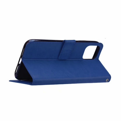 Forterra iPhone 11 Pro Max Hoesje Bookcase Cover met Kaarthouder - Donkerblauw