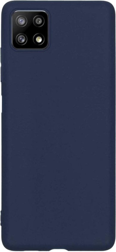 Forterra Samsung A22 5G Hoesje Siliconen Backcover Lichtgewicht - Donkerblauw