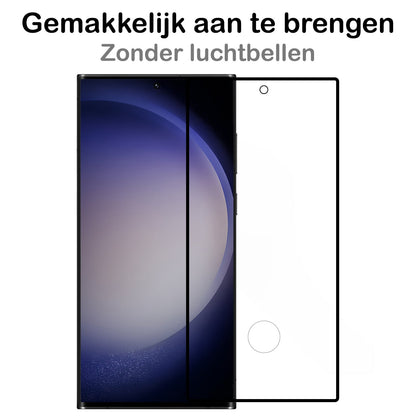 Forterra Samsung S23 Ultra Screenprotector Gehard Glas - Full Screen