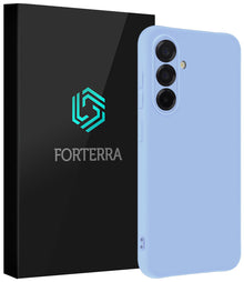 Forterra Samsung A36 Hoesje Siliconen Backcover Lichtgewicht - Lichtblauw