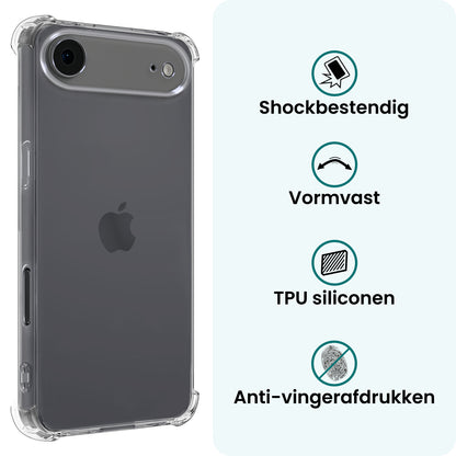 Forterra iPhone Air Hoesje Shockproof Backcover Siliconen - Transparant