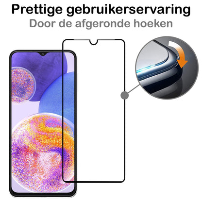 Forterra Samsung A23 Screenprotector Gehard Glas - Full Screen