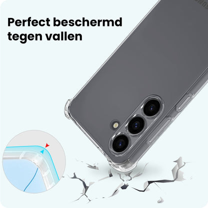 Forterra Samsung S25 Plus Hoesje Shockproof Backcover Siliconen - Transparant