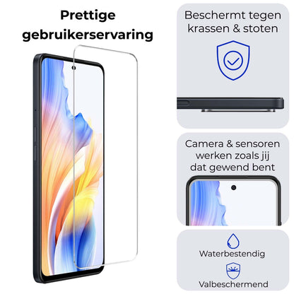 Forterra OPPO A58 Screenprotector Gehard Glas - Anti-kras