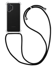 Forterra Samsung A13 4G Hoesje met Koord Backcover Shockproof - Transparant