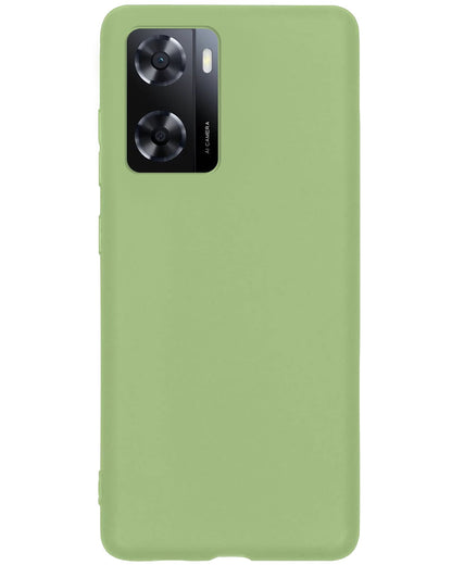 Forterra OPPO A57 Hoesje Siliconen Backcover Lichtgewicht - Groen