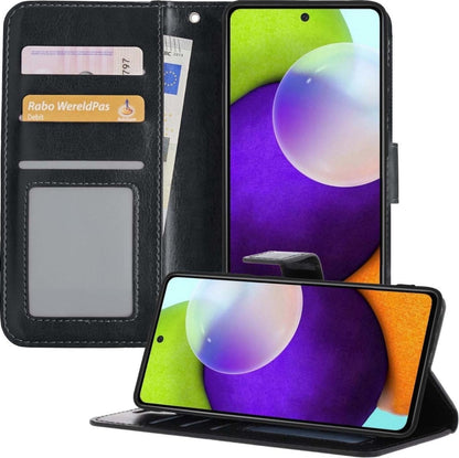 Forterra Samsung A52 5G Hoesje Bookcase Cover met Kaarthouder - Zwart