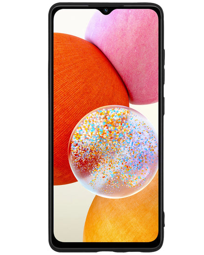 Forterra Samsung A14 Hoesje Siliconen Backcover Lichtgewicht - Zwart