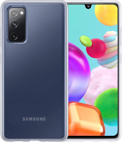Forterra Samsung A41 Hoesje Siliconen Backcover Lichtgewicht - Transparant