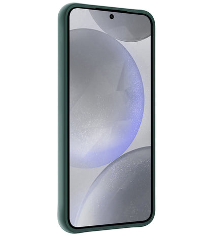 Forterra Samsung S24 Plus Hoesje Siliconen Backcover Lichtgewicht - Donkergroen