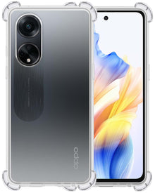 Forterra OPPO A98 Hoesje Shockproof Backcover Siliconen - Transparant